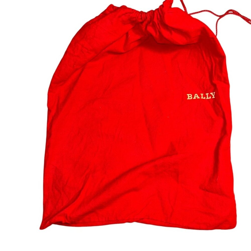 Bally Italian Deasigner red flannel cotton drawstring dust bag